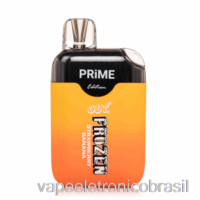 Vape Eletrônico Oly Frozen Prime 6500 Descartável Morango Banana
